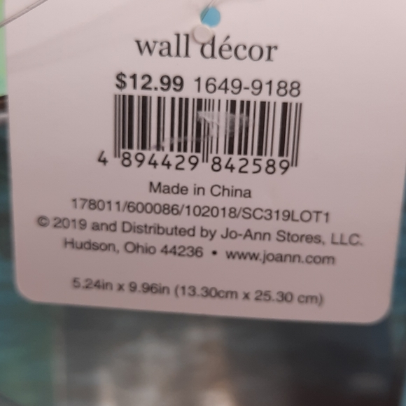 JoAnn's Storage & Organization Joanns Garden Wall Hanging Poshmark